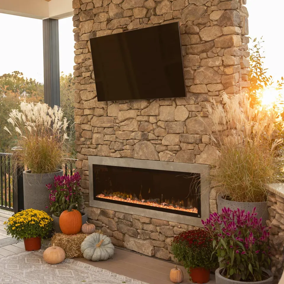 Touchstone Outdoor electric fireplaces